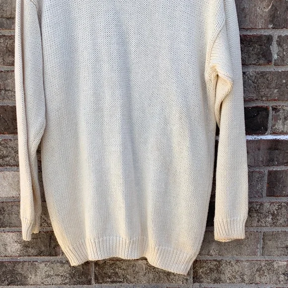 Take 50% OFF- Max Studio Cream Floral V-Neck Button-Up Cardigan, Size-S - Picture 12 of 13